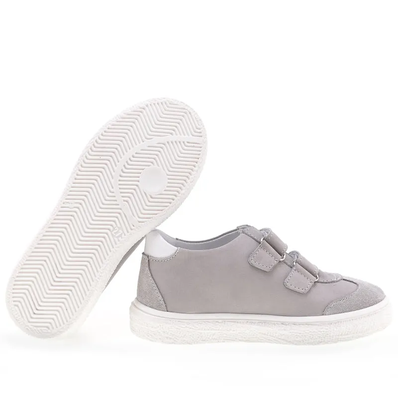 (2708-2) Low Velcro sneakers Grey