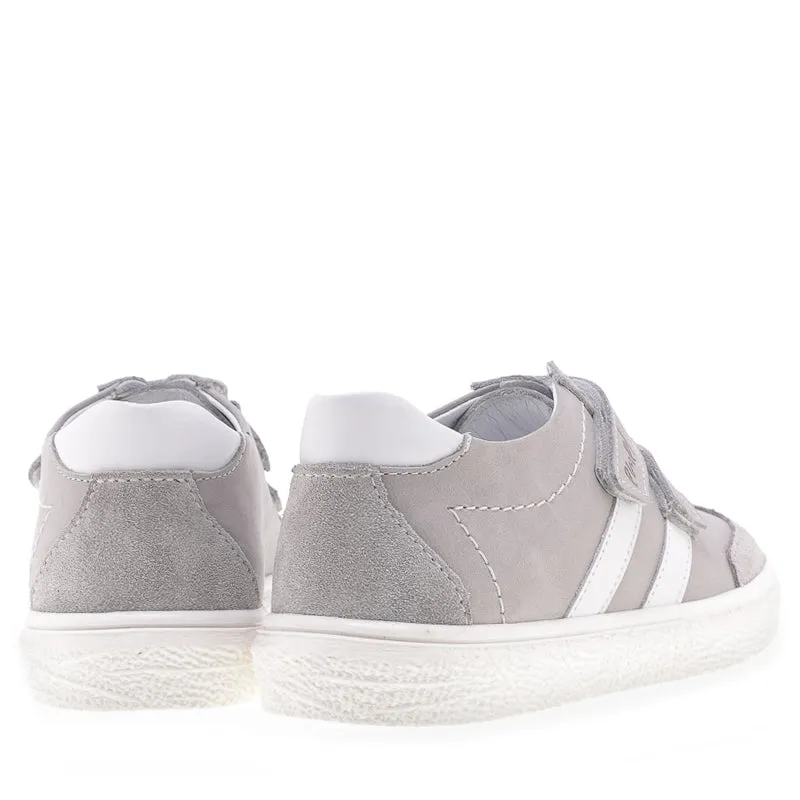 (2708-2) Low Velcro sneakers Grey