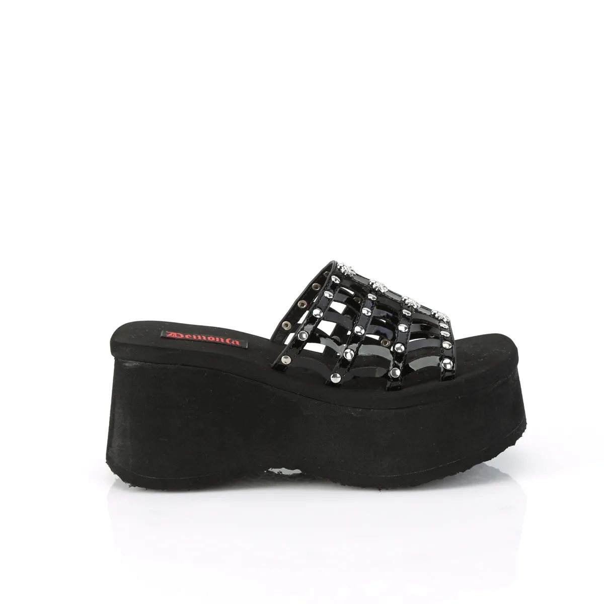 3 Inch Platform FUNN-13 Black Patent