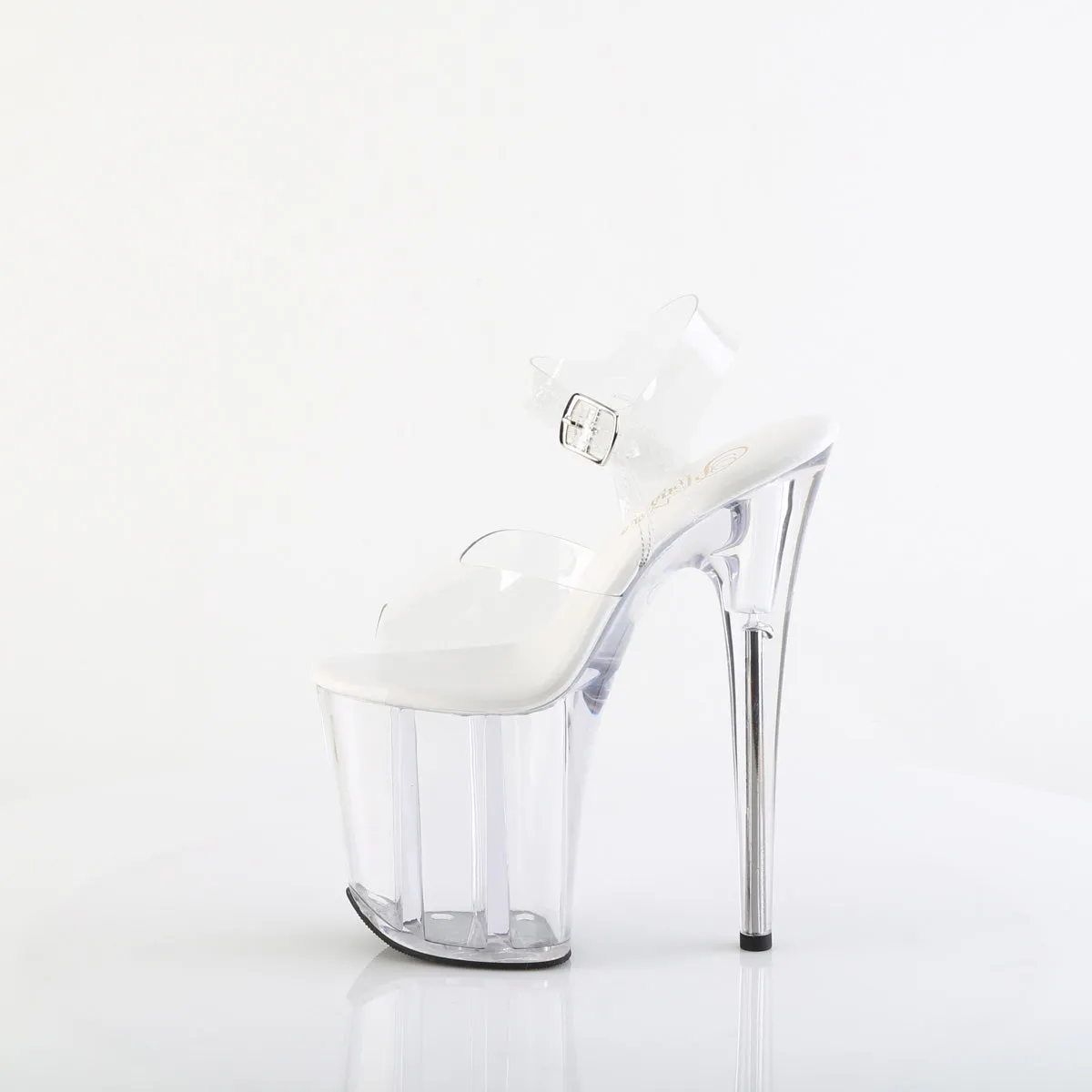 8 Inch Heel FLAMINGO-808VL Clear