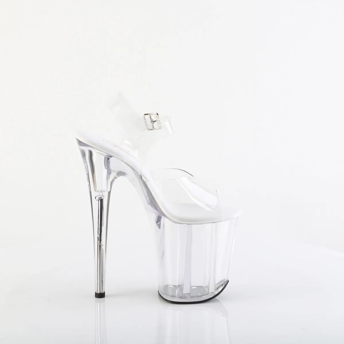 8 Inch Heel FLAMINGO-808VL Clear