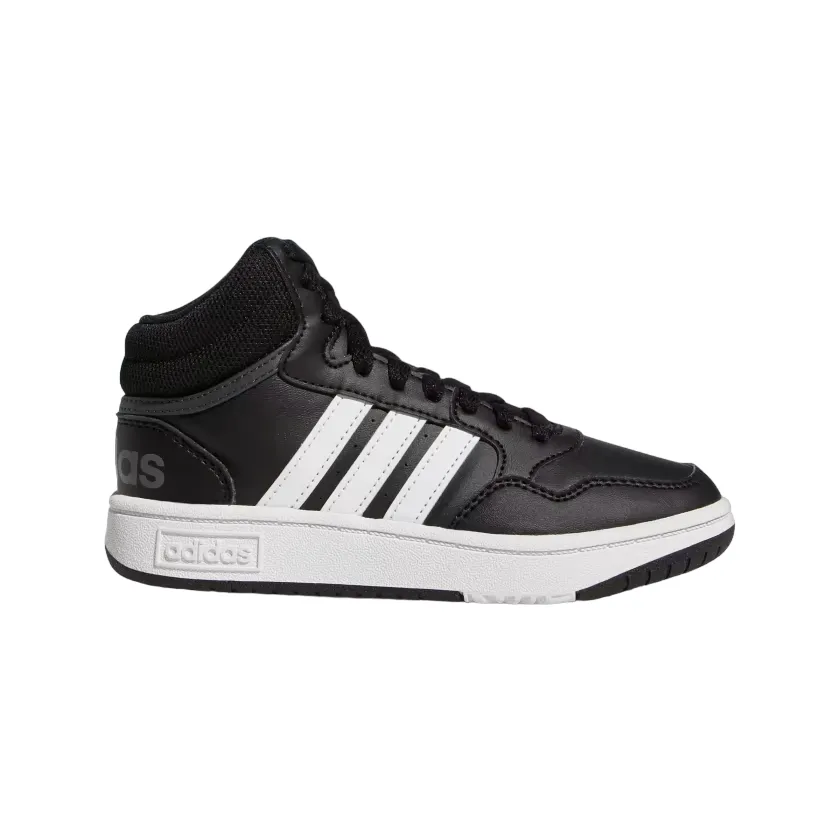 Adidas Hoops Mid 3.0 GW0402 black-white boys' sneakers shoe