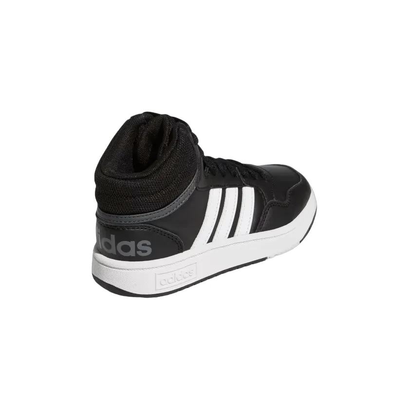 Adidas Hoops Mid 3.0 GW0402 black-white boys' sneakers shoe