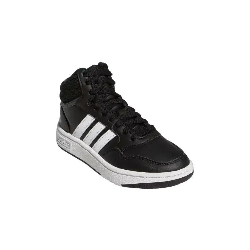 Adidas Hoops Mid 3.0 GW0402 black-white boys' sneakers shoe