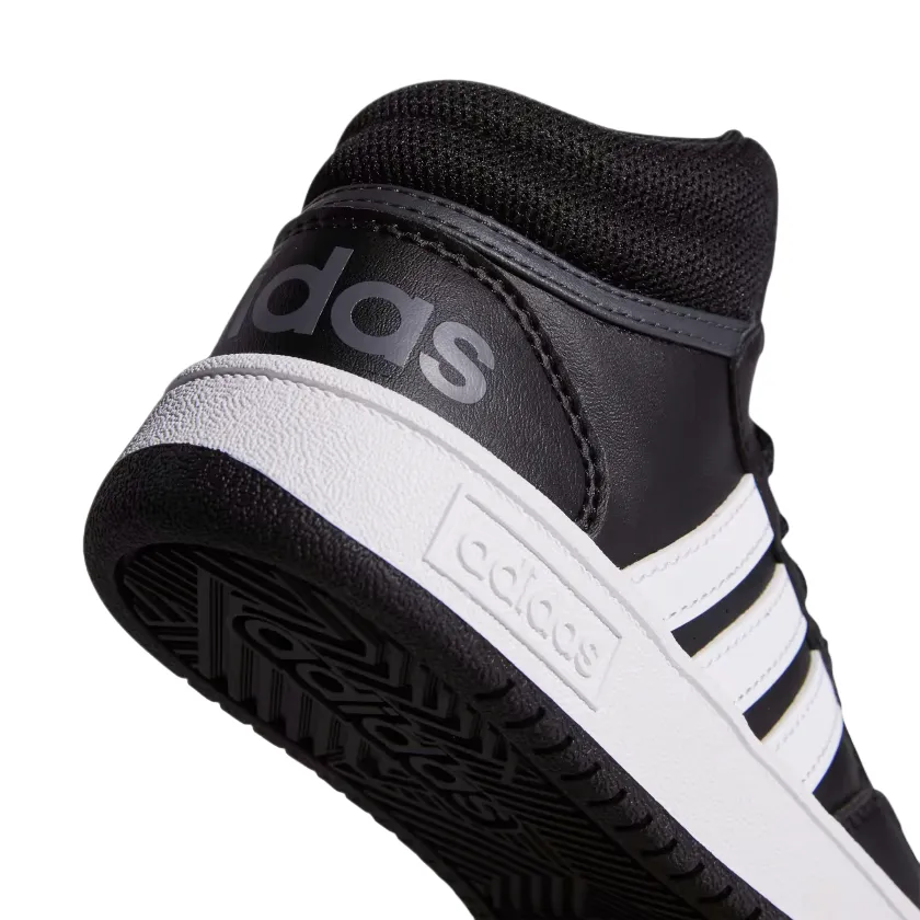 Adidas Hoops Mid 3.0 GW0402 black-white boys' sneakers shoe