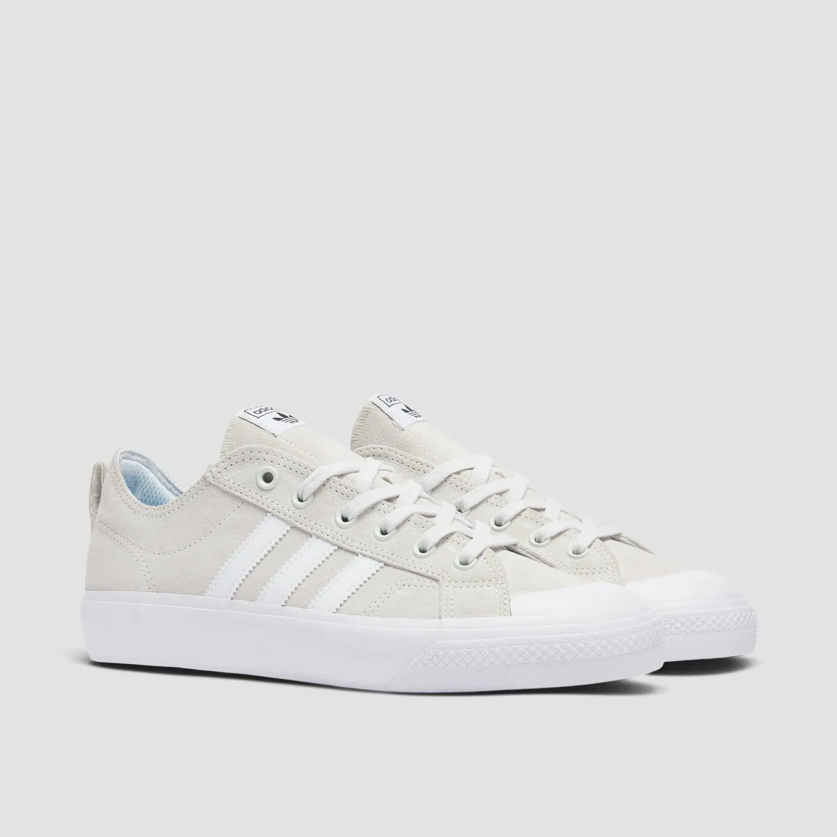 adidas Nizza Low ADV Shoes - Crystal White/Ftwr White/Ftwr White