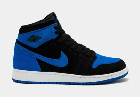 Air Jordan 1 High OG Royal Reimagined Grade School Lifestyle Shoes (Black/White/Royal Blue/Royal Blue) Free Shipping