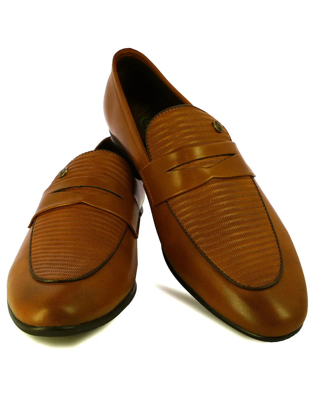 Alberto Torresi Men's Covex Tan Men's Formal Slip-Ons