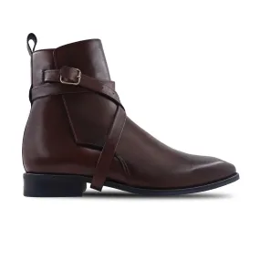 Amon - Men's Reddish Brown Jodhpur Boot