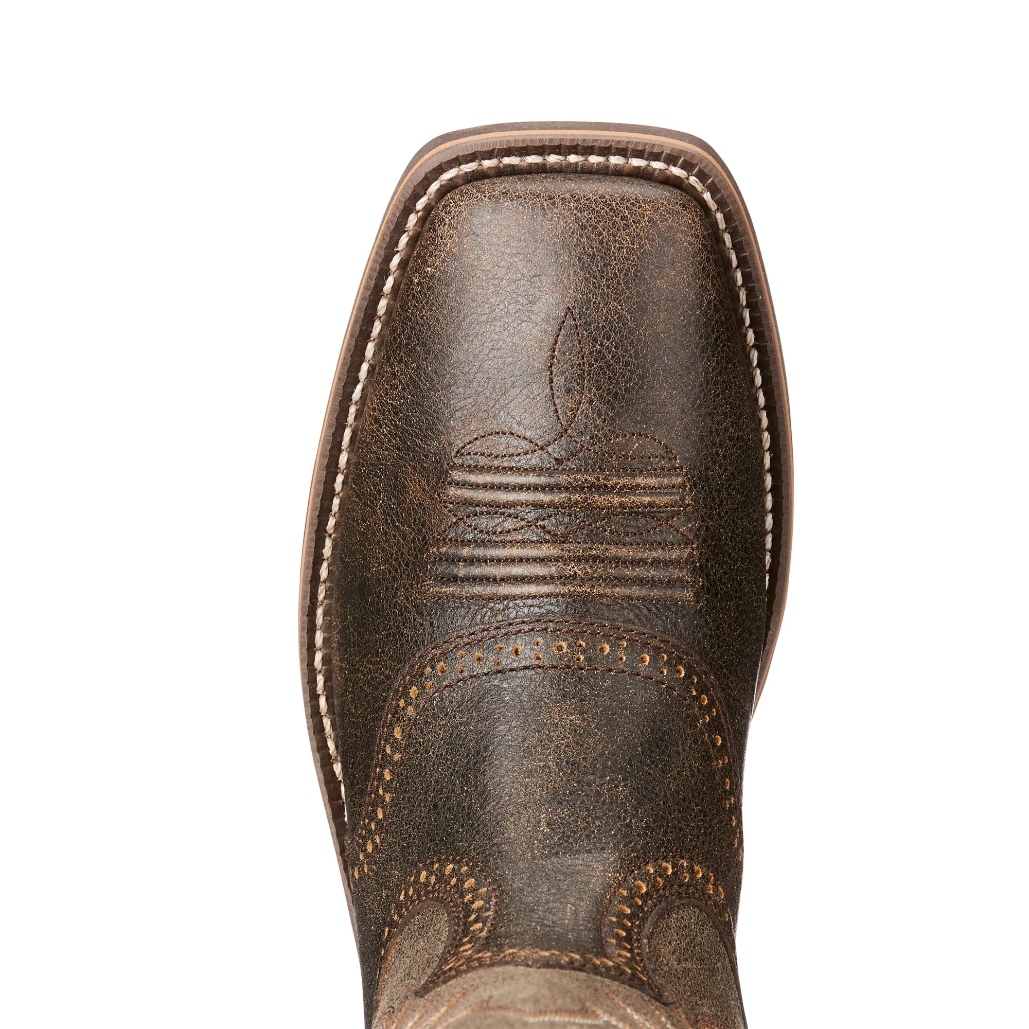 'Ariat' Men's 12" Heritage Roughstock - Grey / Brooklyn Brown