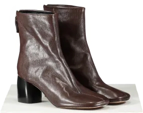 Arket Brown Leather Sock Boots UK 7 EU 40 👠