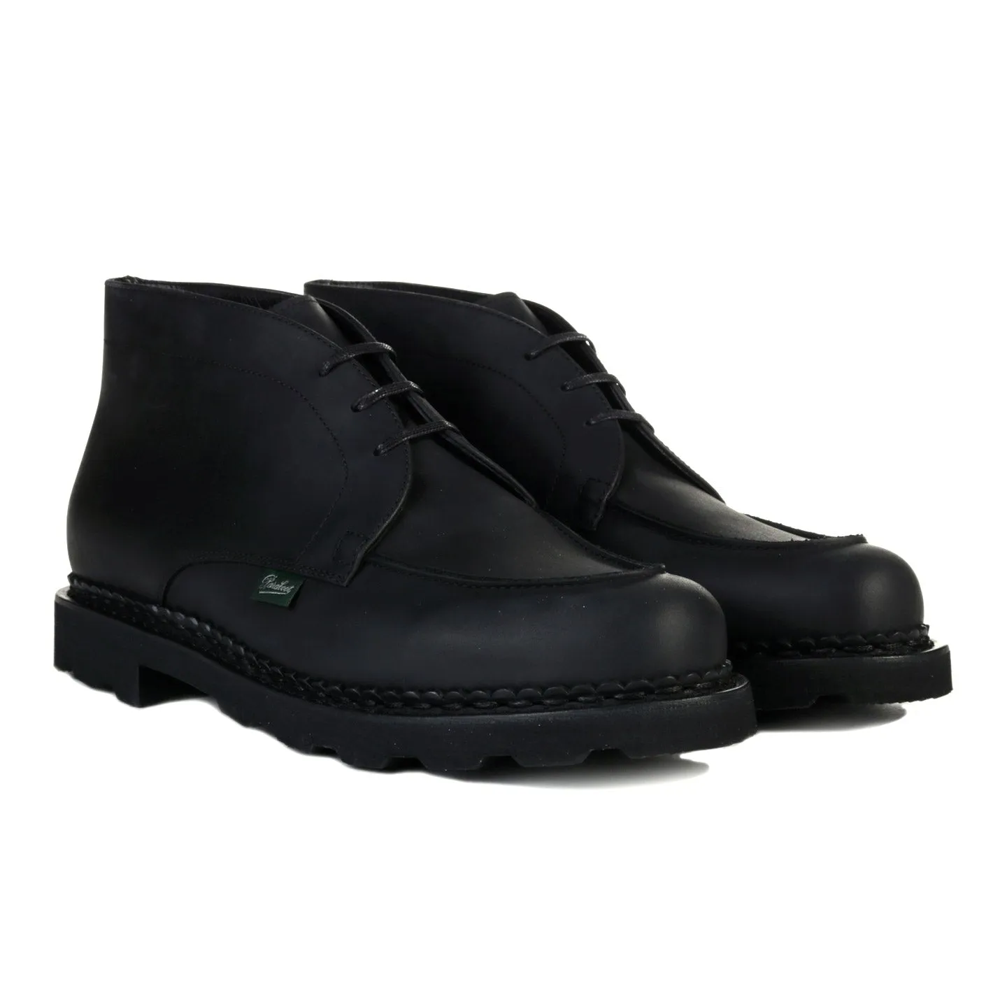 ARPENTEUR PARABOOT CHUKKA OILED CALF NUBUCK BLACK