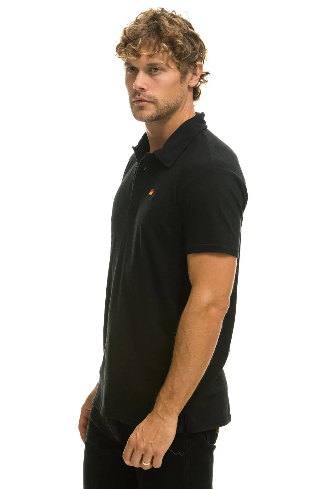 AVIATOR NATION POLO - BLACK