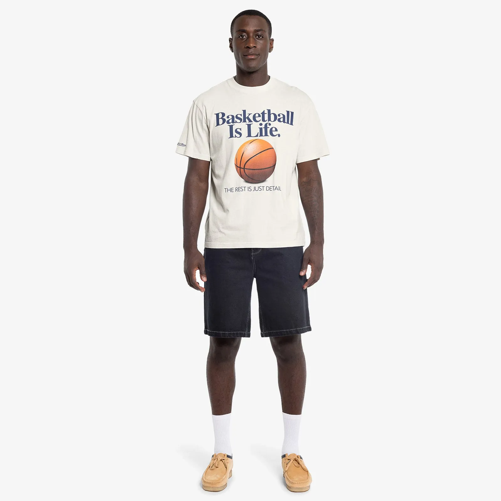 Basketball Is Life Tee - Unbleached