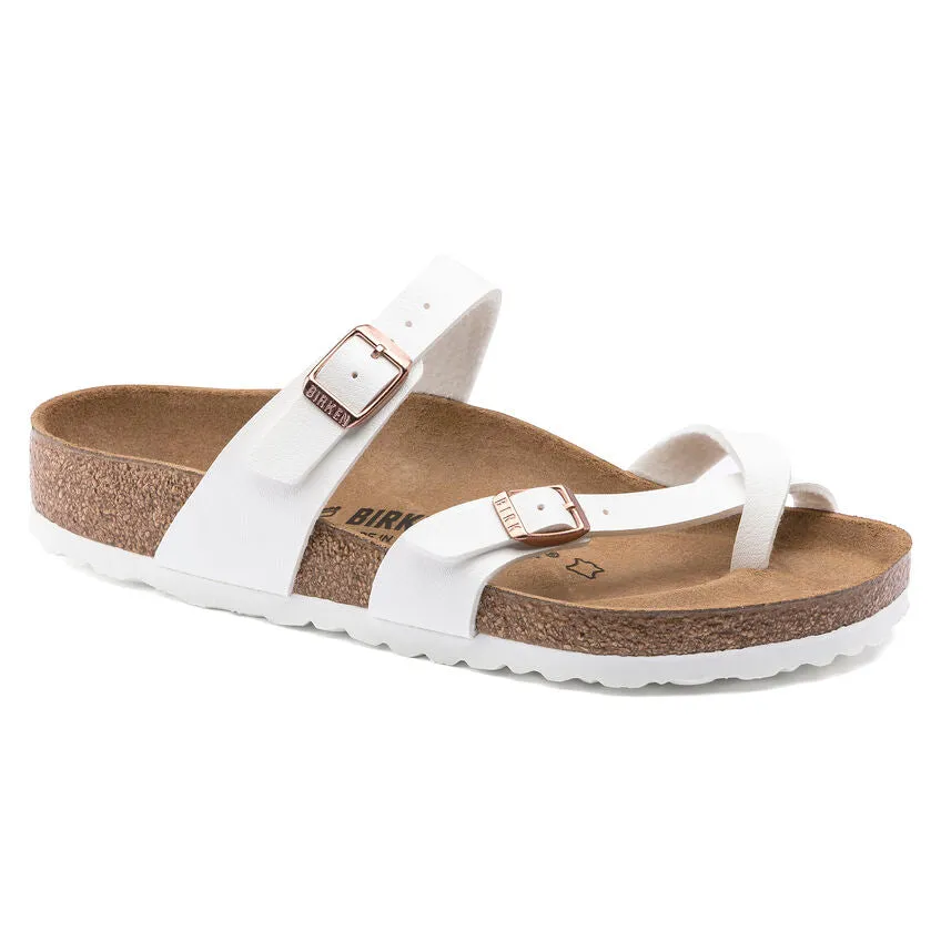 Birkenstock Women's Mayari Birko-Flor (White - Regular Fit)