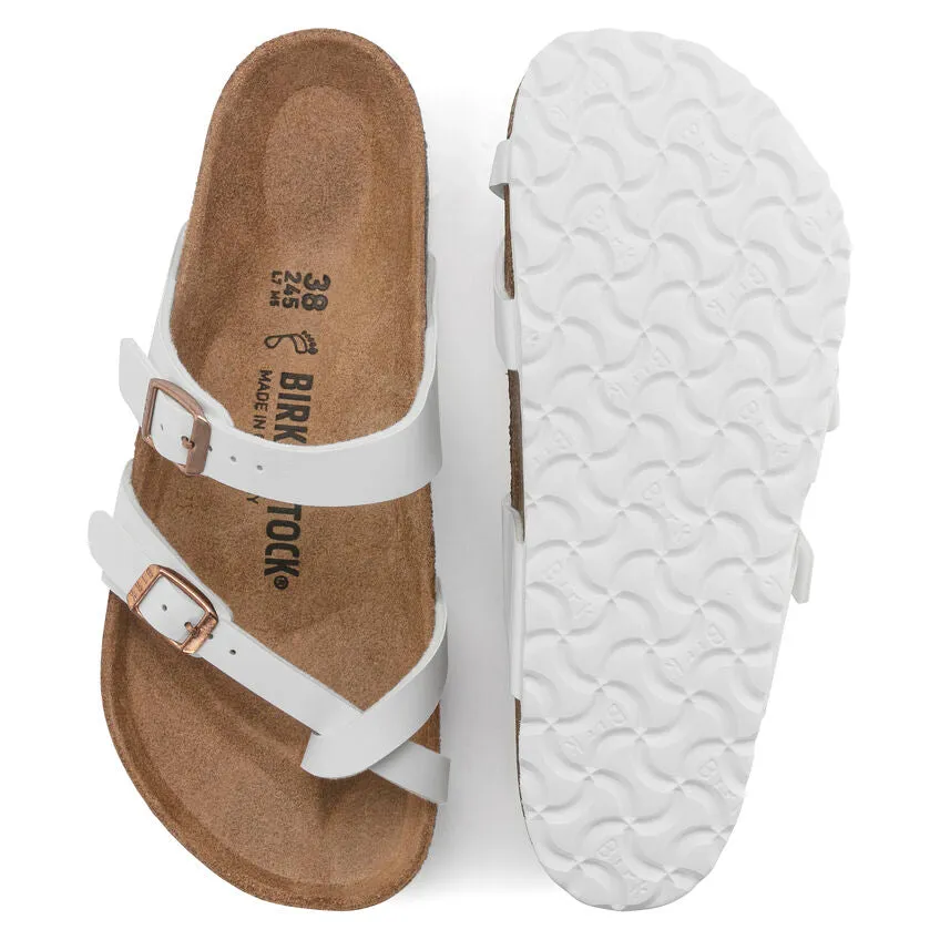 Birkenstock Women's Mayari Birko-Flor (White - Regular Fit)