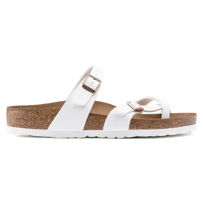 Birkenstock Women's Mayari Birko-Flor (White - Regular Fit)