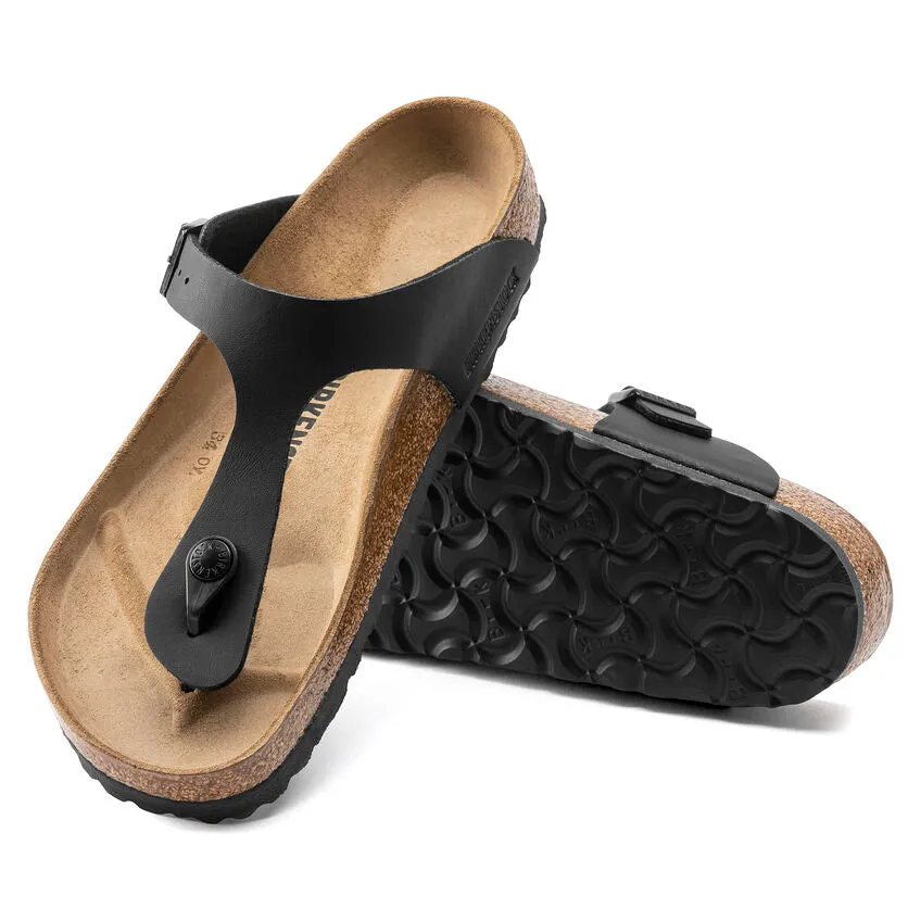 Birkentstock Women's Gizeh Birko-Flor (Black - Wide Fit)