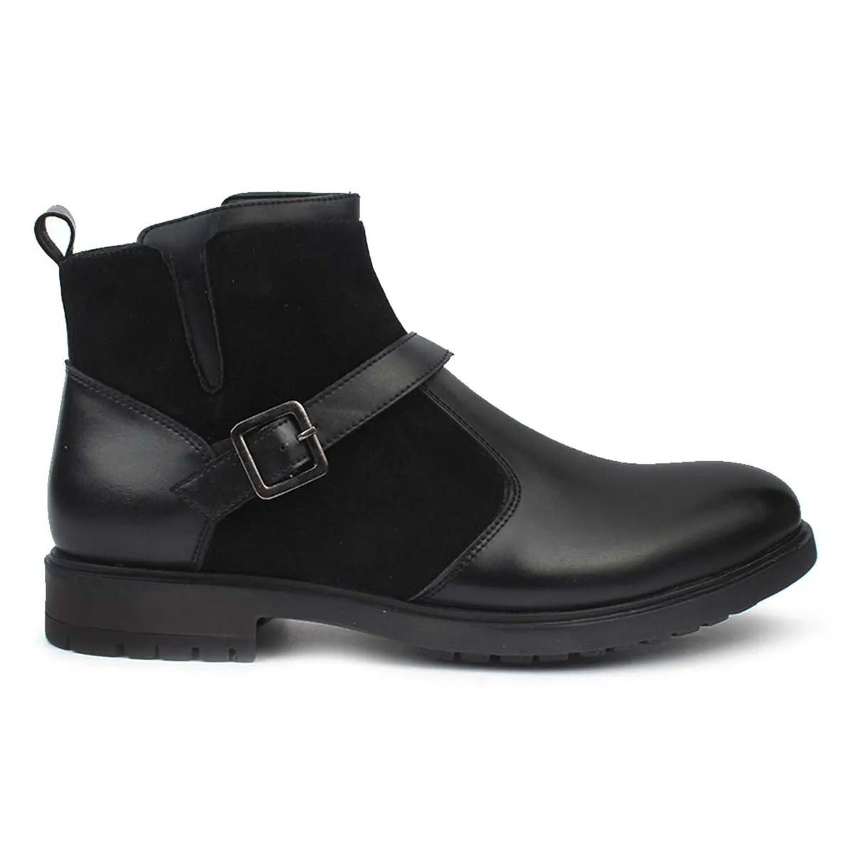 Black Monk Strap Boots