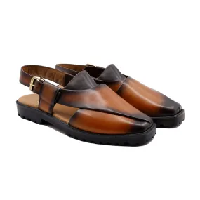 Burgh - Men's Burnish Tan Calf Leather Sandal