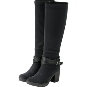 Bussola Women's •Bucharest 1542 Belty• Platform Belted Boot  Black 9US/EU40