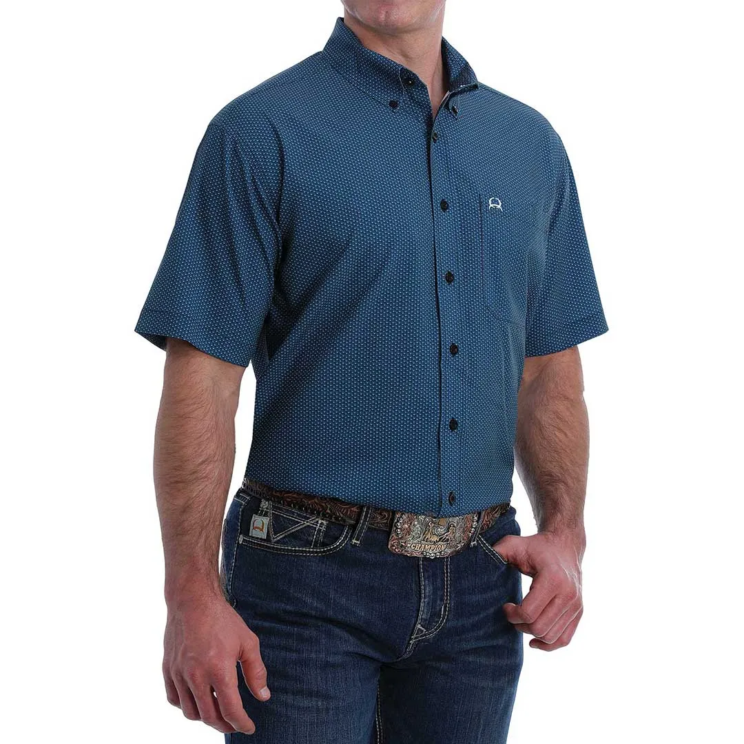 Cinch Men's Mini Print Short Sleeve Shirt