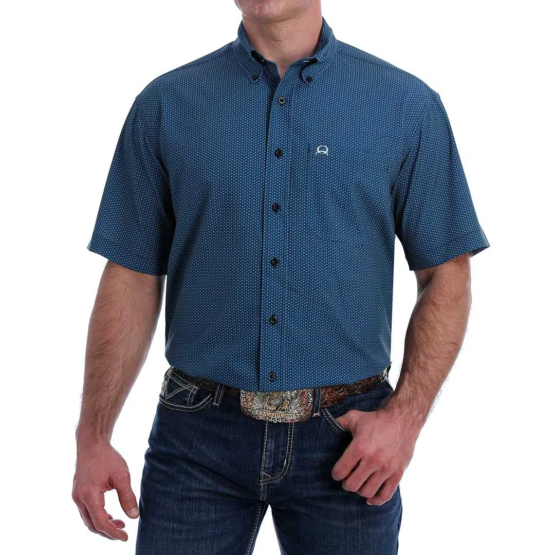 Cinch Men's Mini Print Short Sleeve Shirt