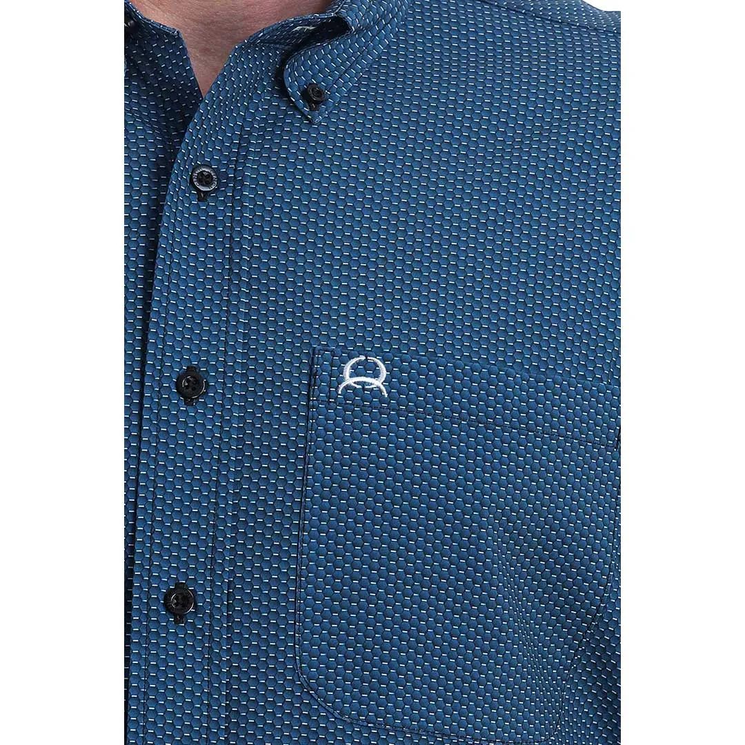 Cinch Men's Mini Print Short Sleeve Shirt