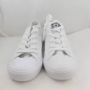 Converse All Star Low White Mono Trainers