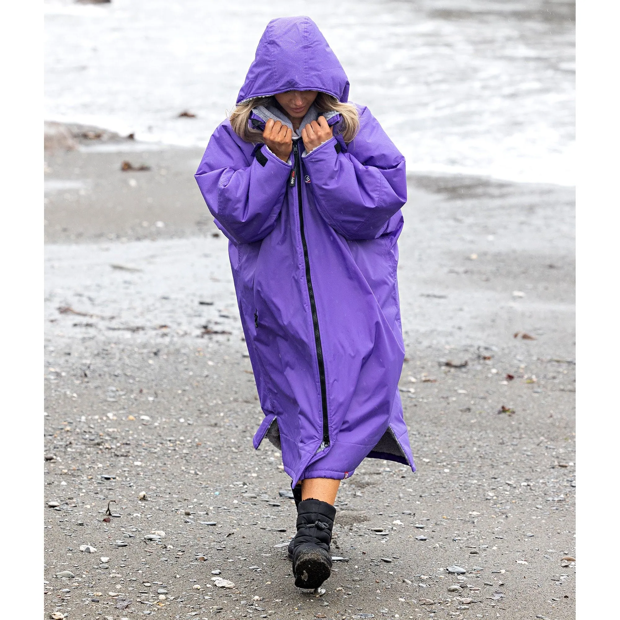 Dryrobe Advance Long Sleeve Changing Robe - Purple