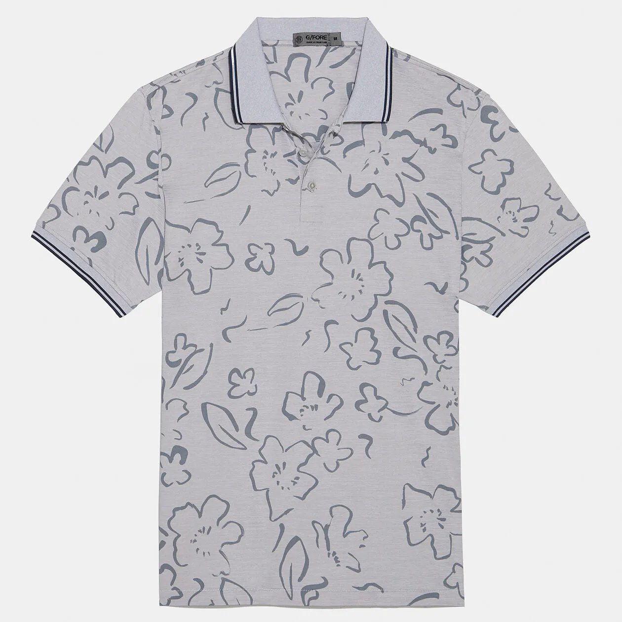 Floral Tech Jersey Polo