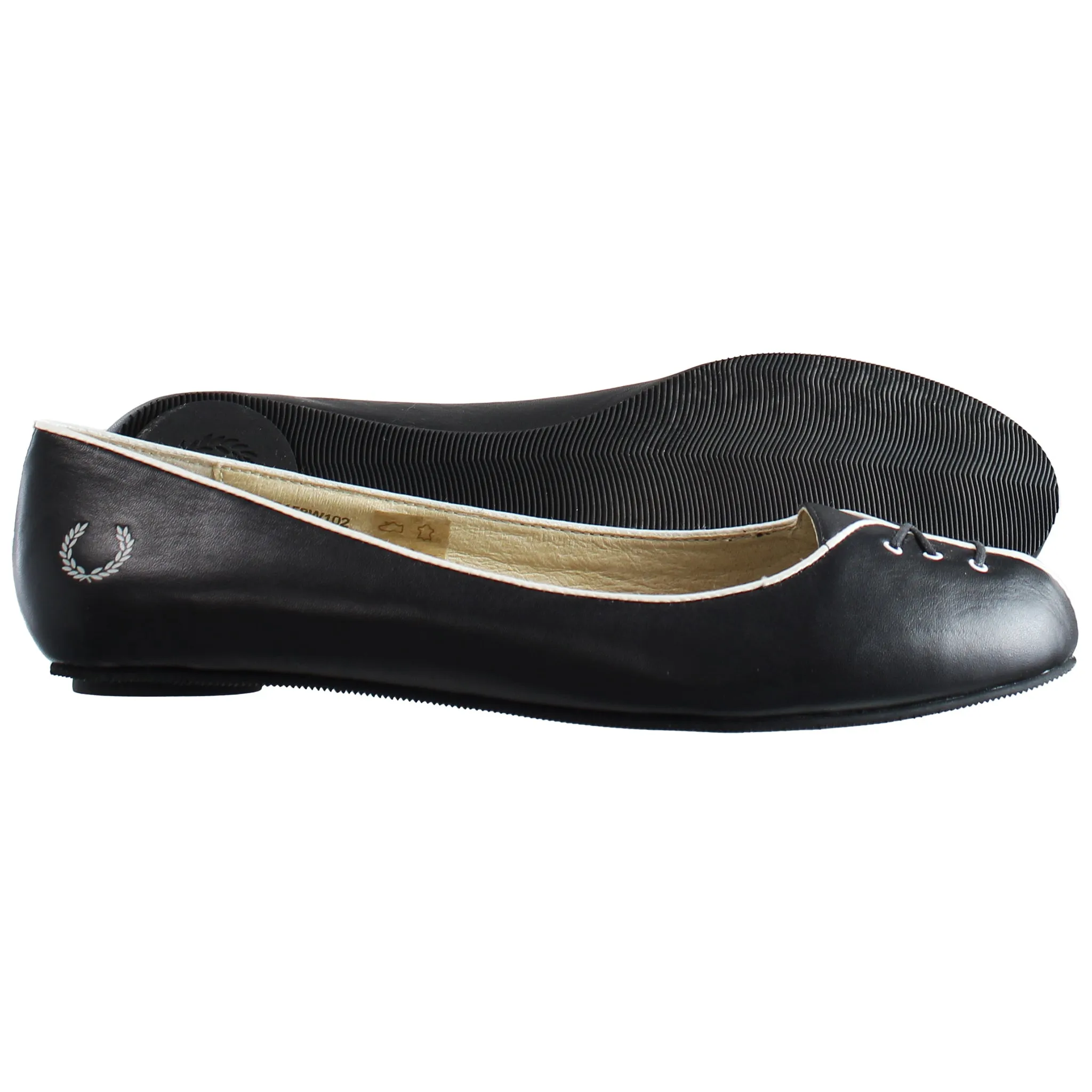 Fred Perry Plain Womens Black Shoes