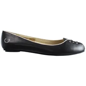 Fred Perry Plain Womens Black Shoes