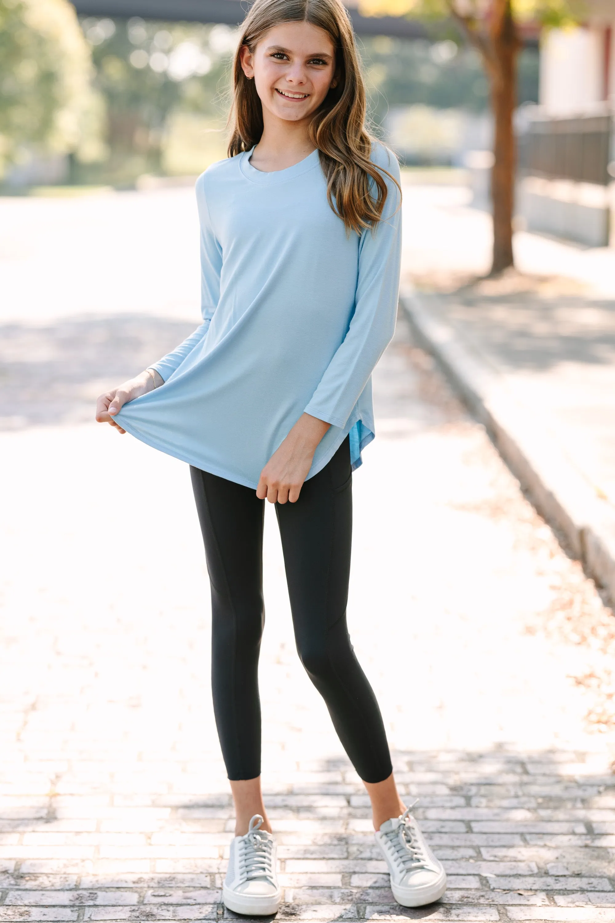 Girls: Won't Let You Down Light Blue Classic Top