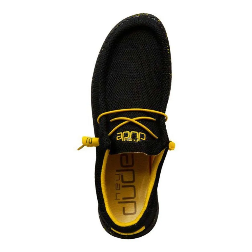 'Hey Dude' Men's Wally Sox - Black / Yellow