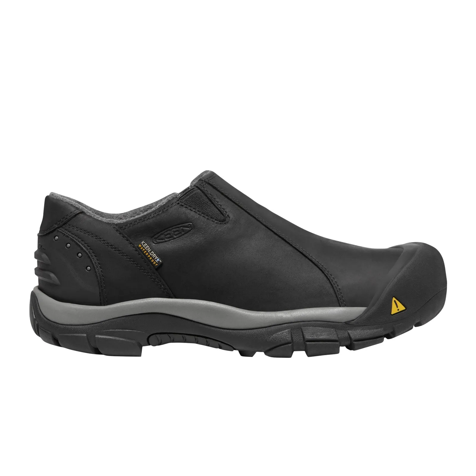 Keen Brixen Low Waterproof Slip On (Men) - Black/Gargoyle