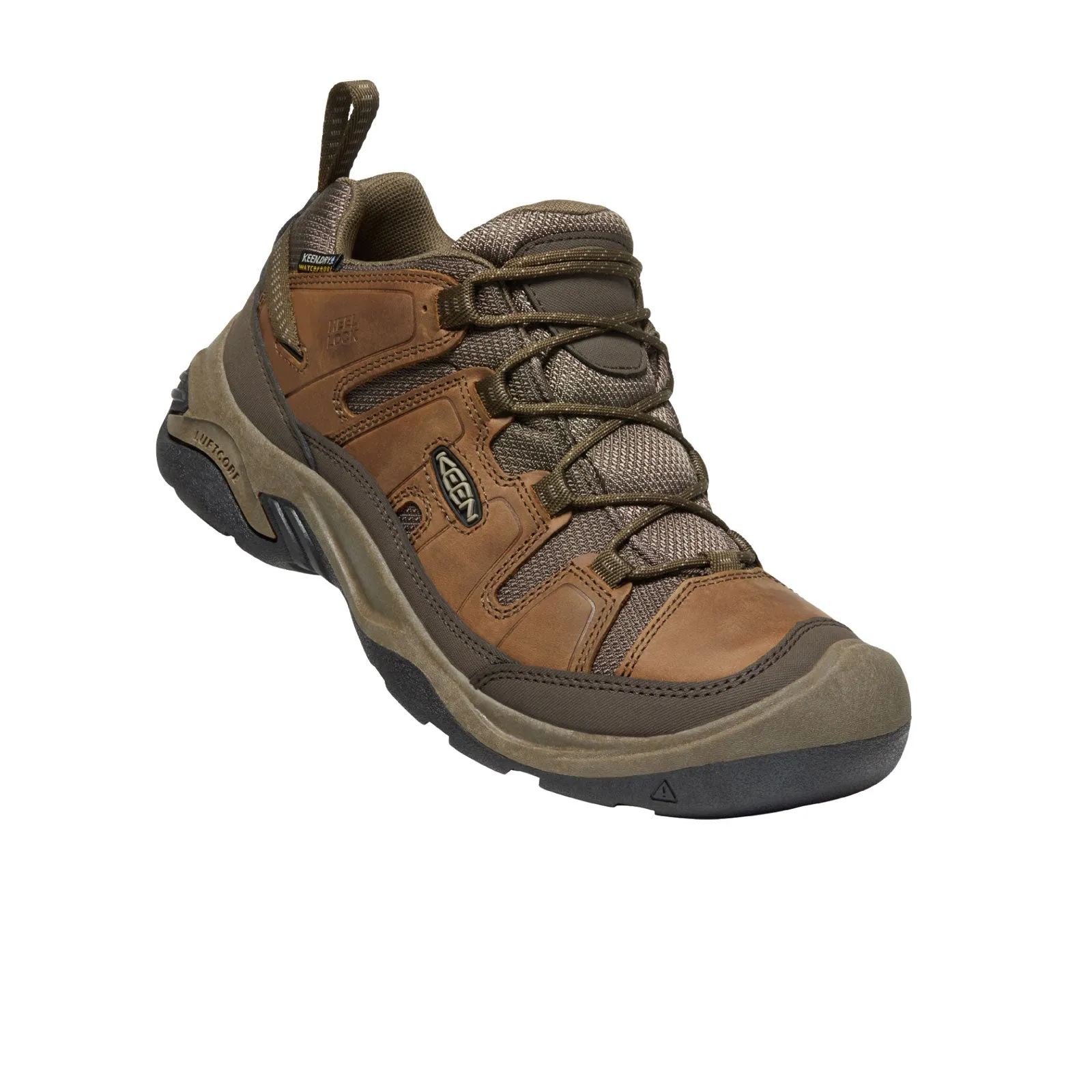 Keen Circadia Waterproof Wide Hiking Shoe (Men) - Shitake/Brindle