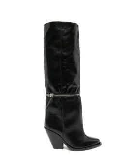 LARANE HIGH BOOTS- BLACK