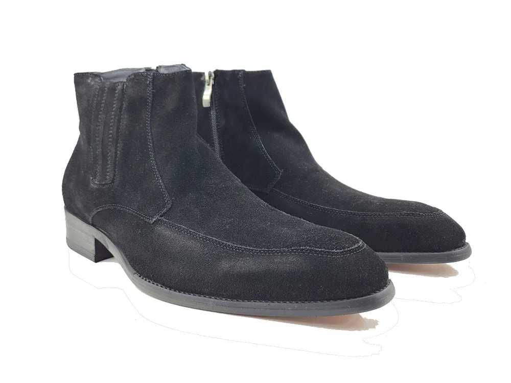 Leather Suede Chelsea Boots