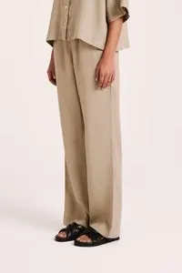 Lounge Linen Pant - Washed Olive