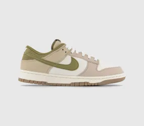 Nike Dunk Low Trainers - Sail/Pacific Moss/Cream/Light Limestone - Stylish and Versatile Sneakers for Everyday Wear