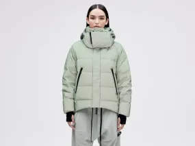 On/Off Hood O.S Down Jacket - Reflective Jade