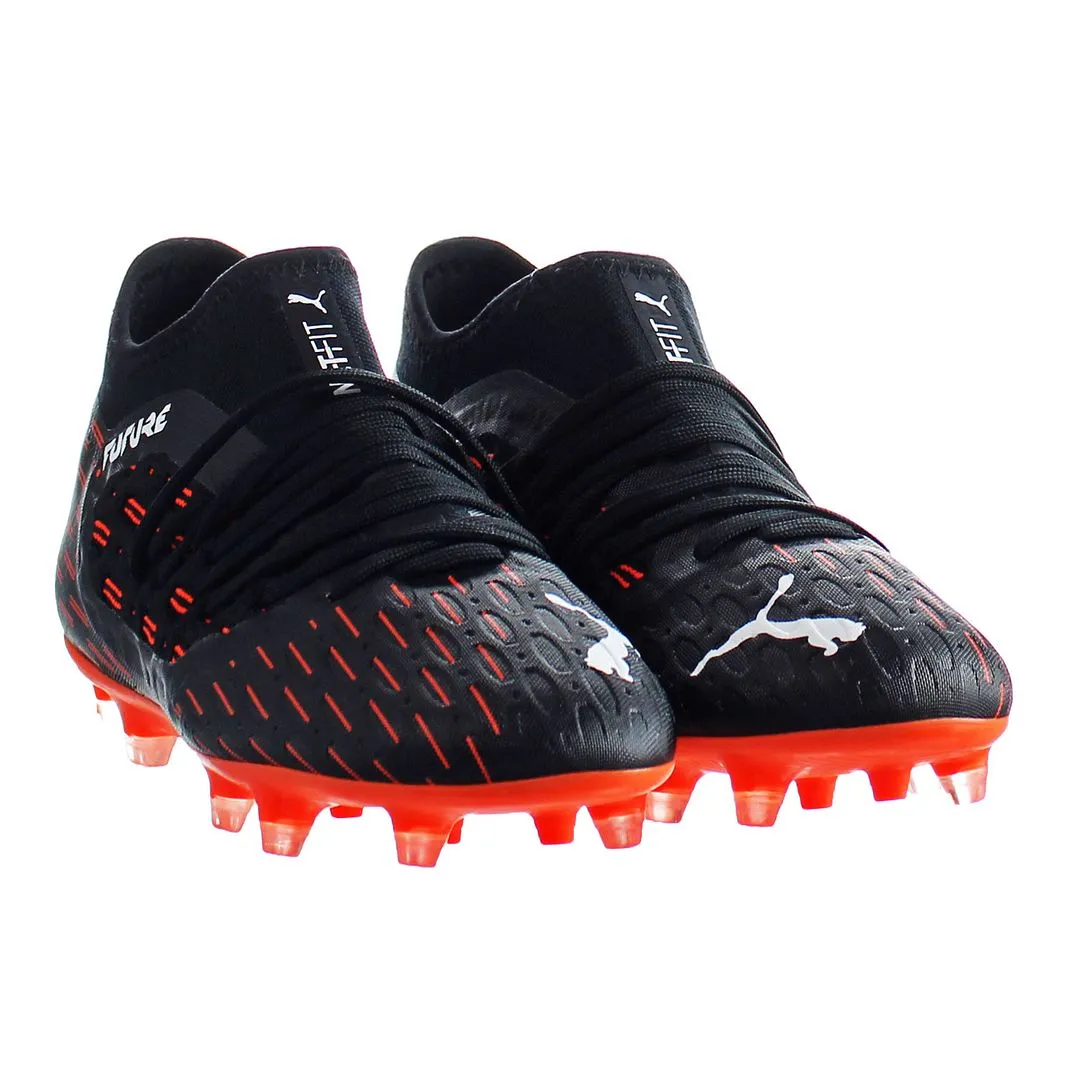 Puma Future 6.3 Netfit FG/AG JR Black Kids Football Boots