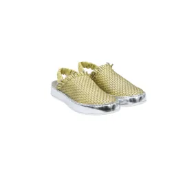 Slip On Chanel Intreccio Maltinto Laminato Yellow