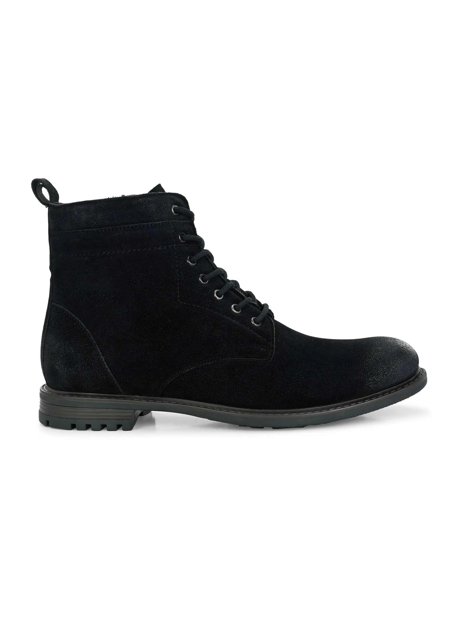 Staple Black Lace-Up Boots