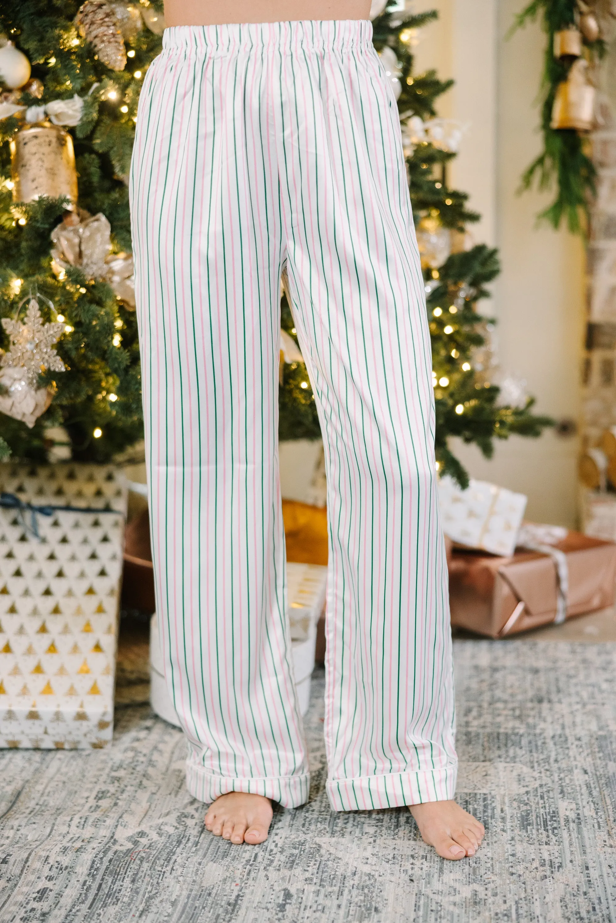 Staying In Striped L/S Pajama Set