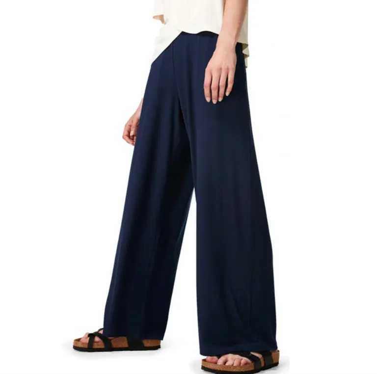 Sweaty Betty Navy Blue Modal Wide Leg Trousers Bnwt UK XS