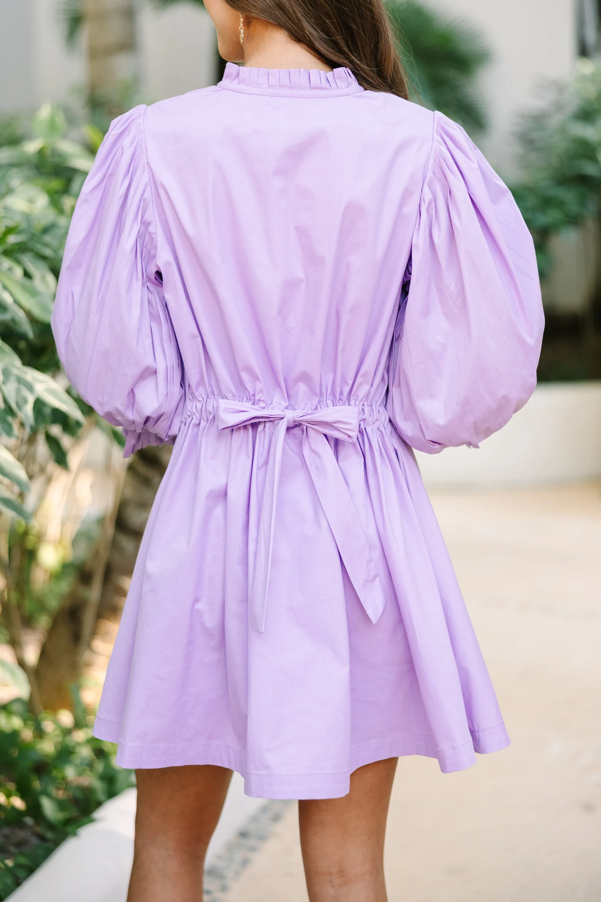 Under The Stars Lavender Purple Tie Back Dress