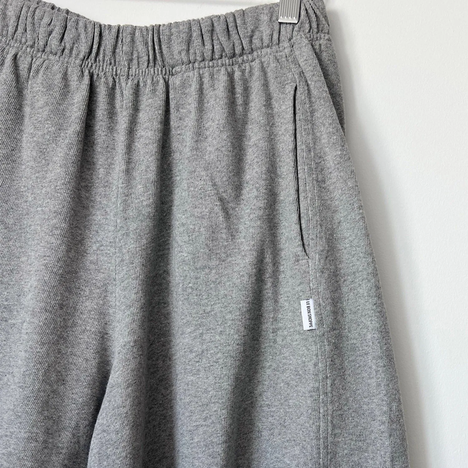 Womens Cotton Flared Basketball Shorts - Heather Grey