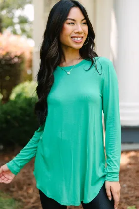 Won't Let You Down Kelly Green Classic Top